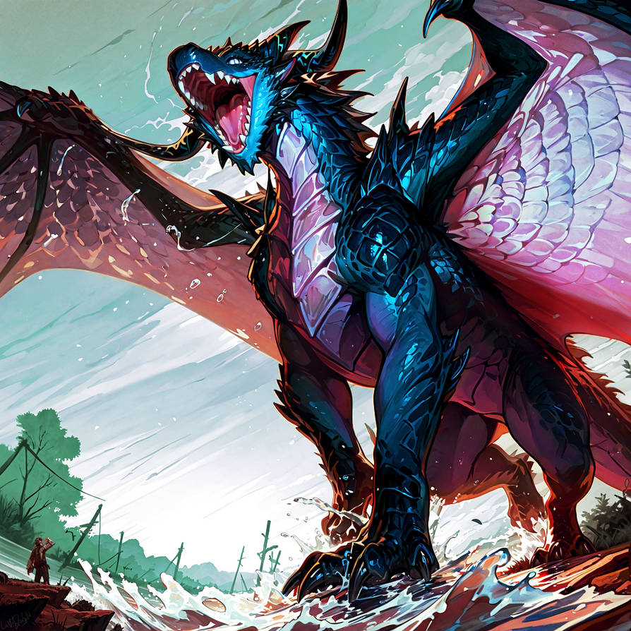 Azure-Dragon by LaVADraGoNX on DeviantArt
