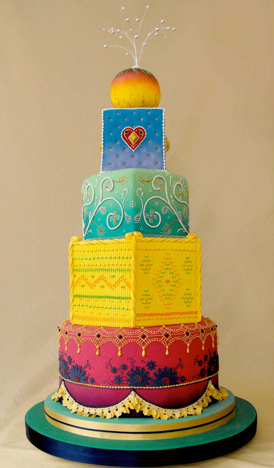 Bollywood wedding cake