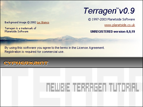 newbie terragen tutorial