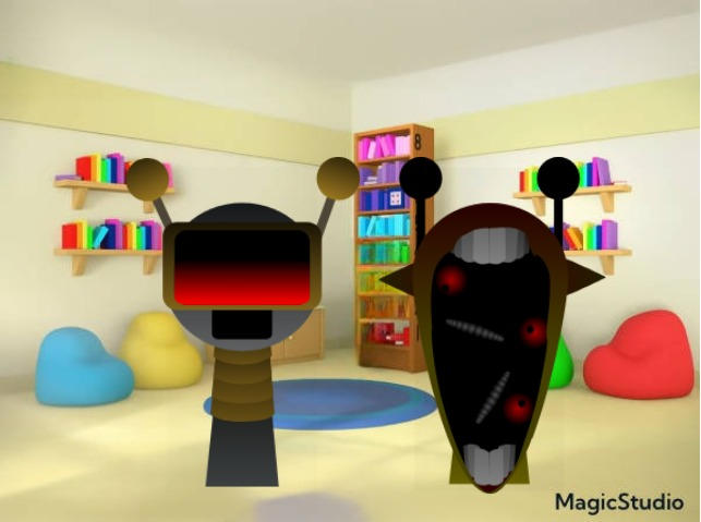 Phase 5 Funbot And Phase 3 Simon In The Libary by Sprunkifan2001 on ...