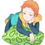 anime boy on beanbag 