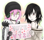 Vocaloid Amino Contest Entry - Vote 4 VY2 by Ayatonic