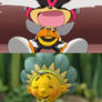 Fifi Forget-Me-Not laughs at Charmy Bee crying
