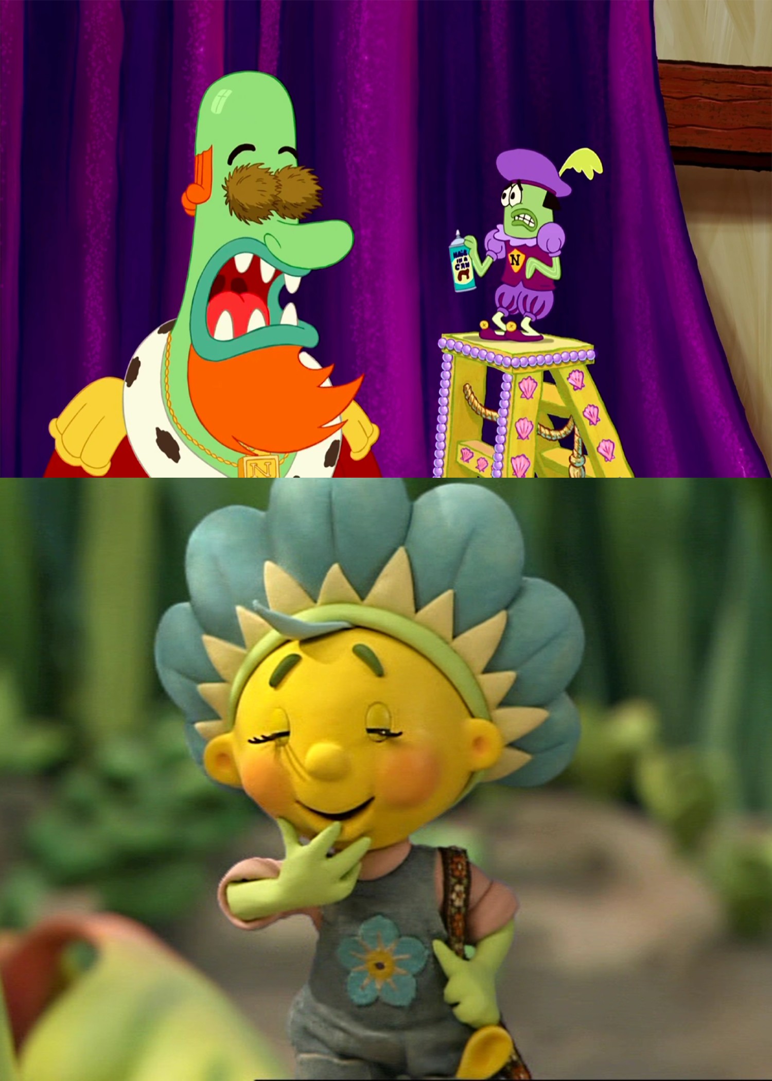 Fifi Forget-Me-Not laughs at King Neptune