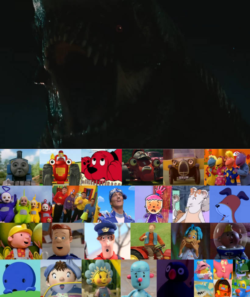 The Classics are scared of Distortus Rex by JohnDCalsado on DeviantArt