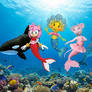 Amy Rose, Fifi and Angelina as Mermaids