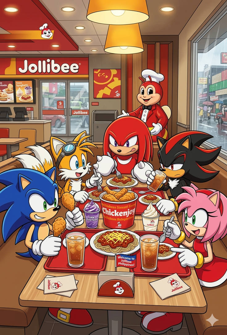 Sonic Tails Knuckles Shadow And Amy At Jollibee By JohnDCalsado On sonic-tails-knuckles-shadow-and-amy-at-jollibee-by-johndcalsado-on