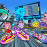 Amy, Blaze, Fifi and Angelina in Metal City