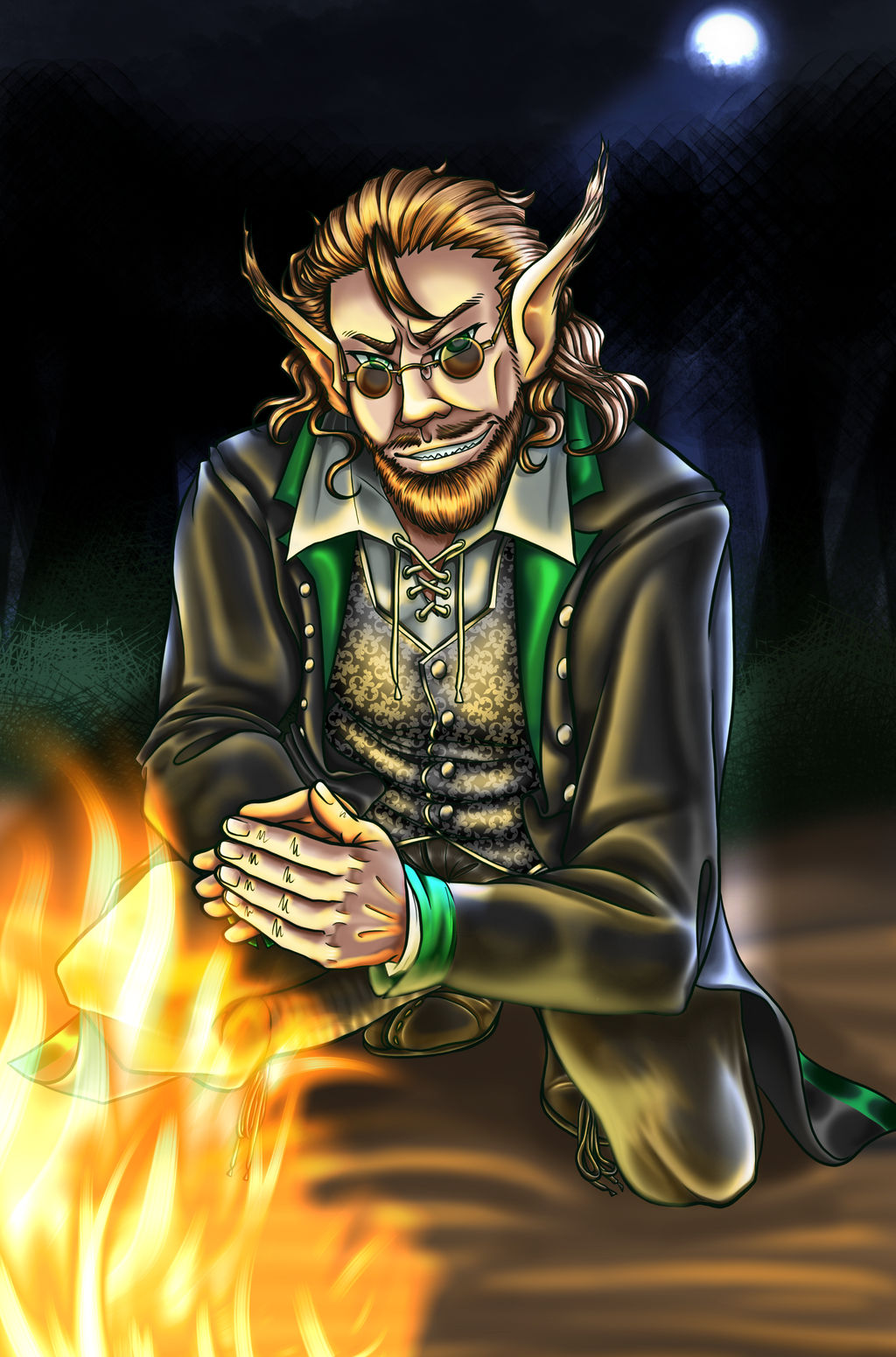 Commission: Buff Lambo's Dark forest elf by dolphin96 on DeviantArt