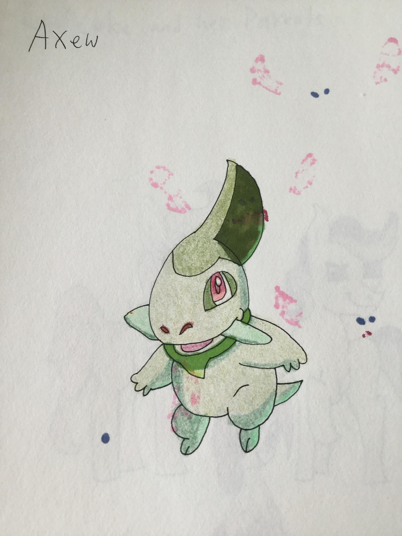 Axew Flower Axew by DraculauraLove29 on DeviantArt