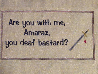 You Deaf Bastard Cross Stitch