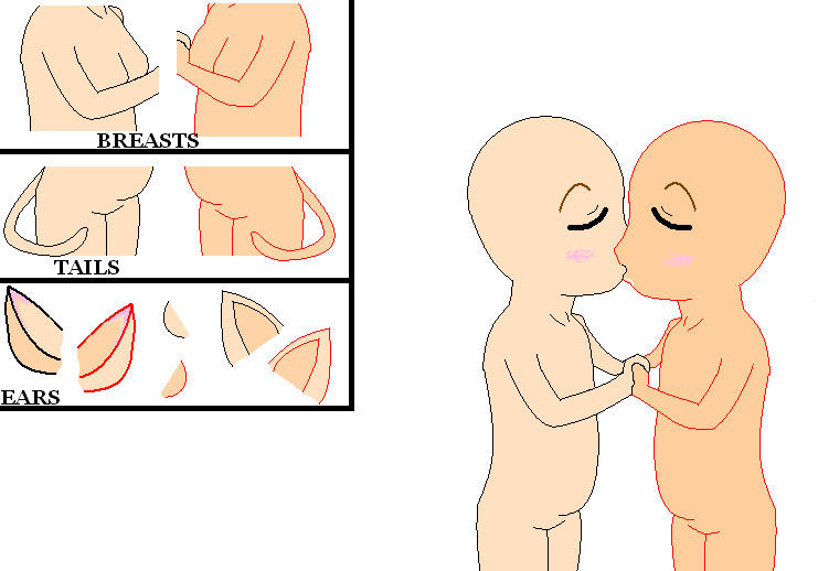 Anime Chibi Kissing Base by pie-times-5 on DeviantArt Anime Chibi Kissing Base by pie-times-5 on DeviantArt