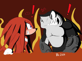 The Digging Rivals (Knuckles vs. Terrafin)