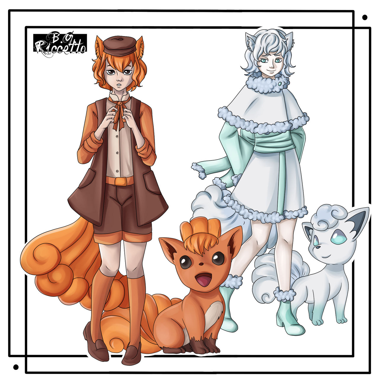 Vulpix Bday Day 19 - Ger1 - Vulpix by hakushiroart on DeviantArt