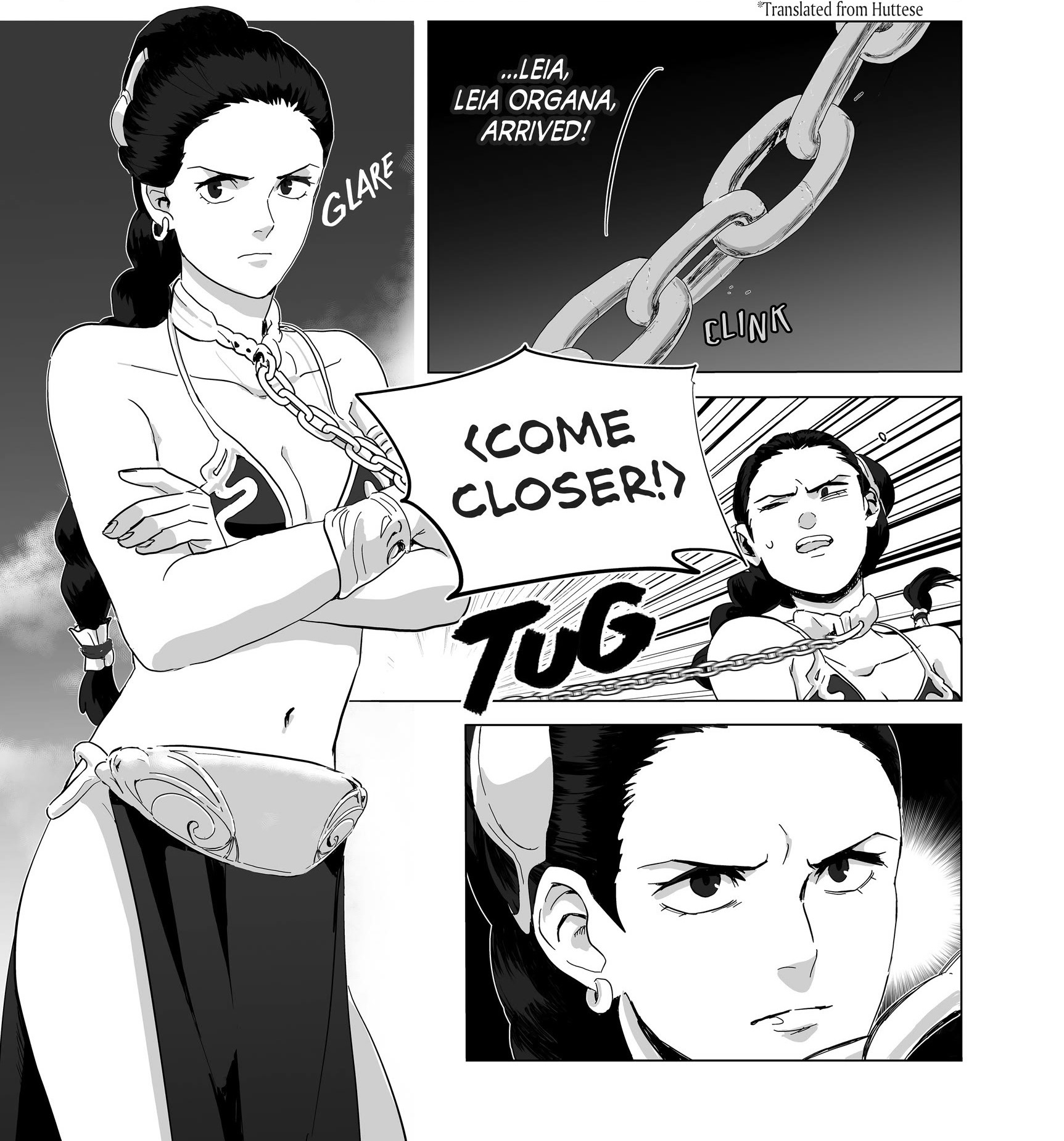 Slave Leia Manga by dire7wolf95 on DeviantArt