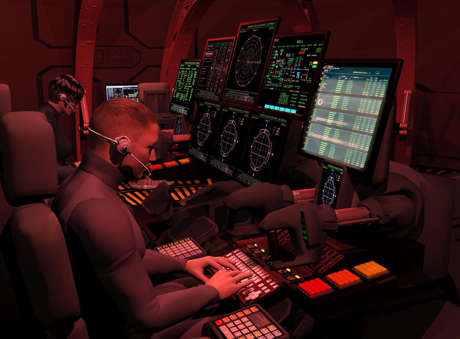 Callisto Mission Spacecraft Flight Control Station