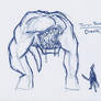 Torso Beast - Ball point pen