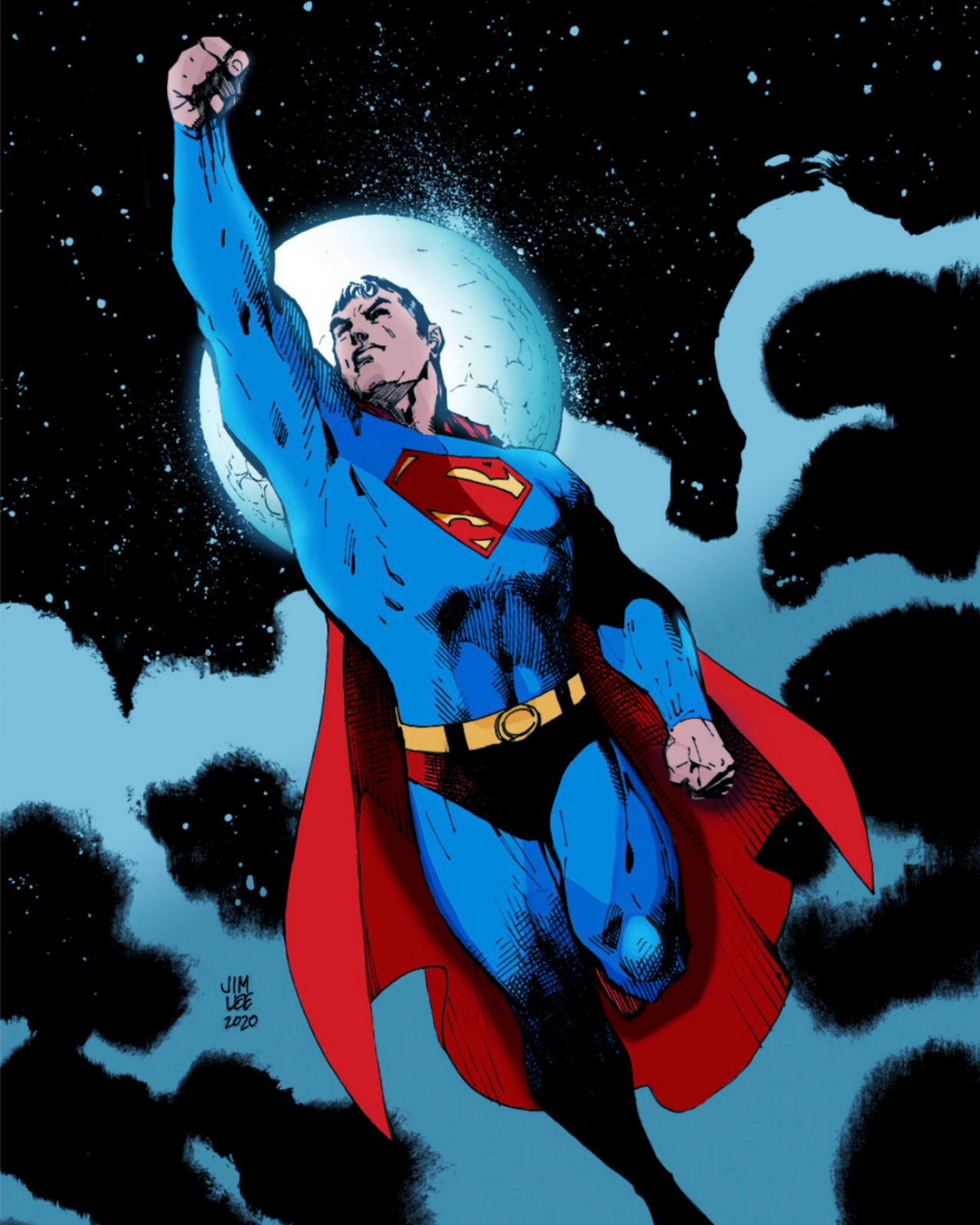 Jim Lee Superman Coloured by Studioart12345 on DeviantArt
