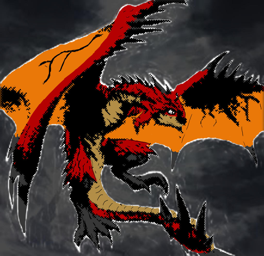 Rathalos Fanart by VagrantLeg3nd on DeviantArt