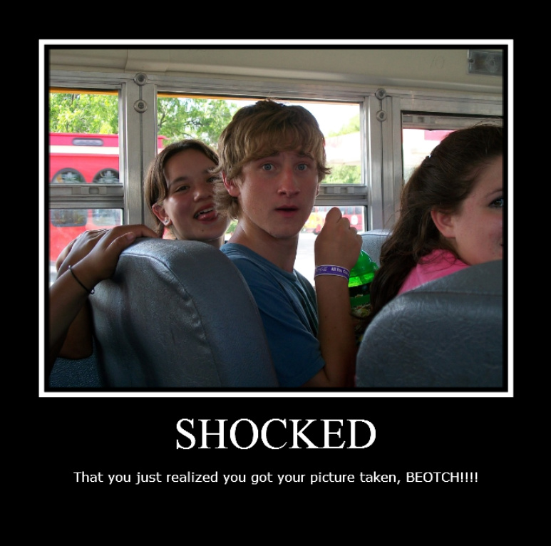 Shocked friends