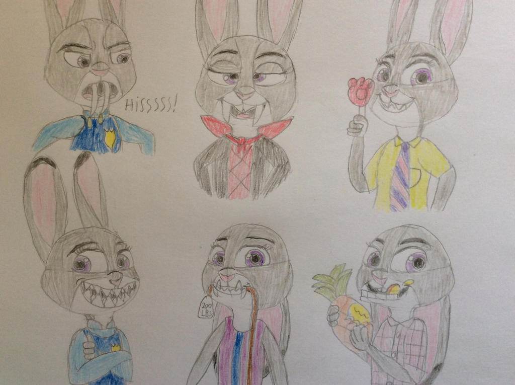 Judy with different animal teeth by tanasweet123 on DeviantArt