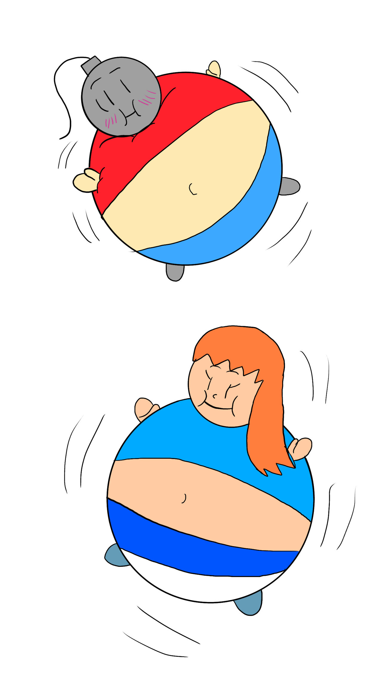 Bomb Inflation Explosion Deviantart Balloon bomb boy and belle by tanasweet123 on DeviantArt