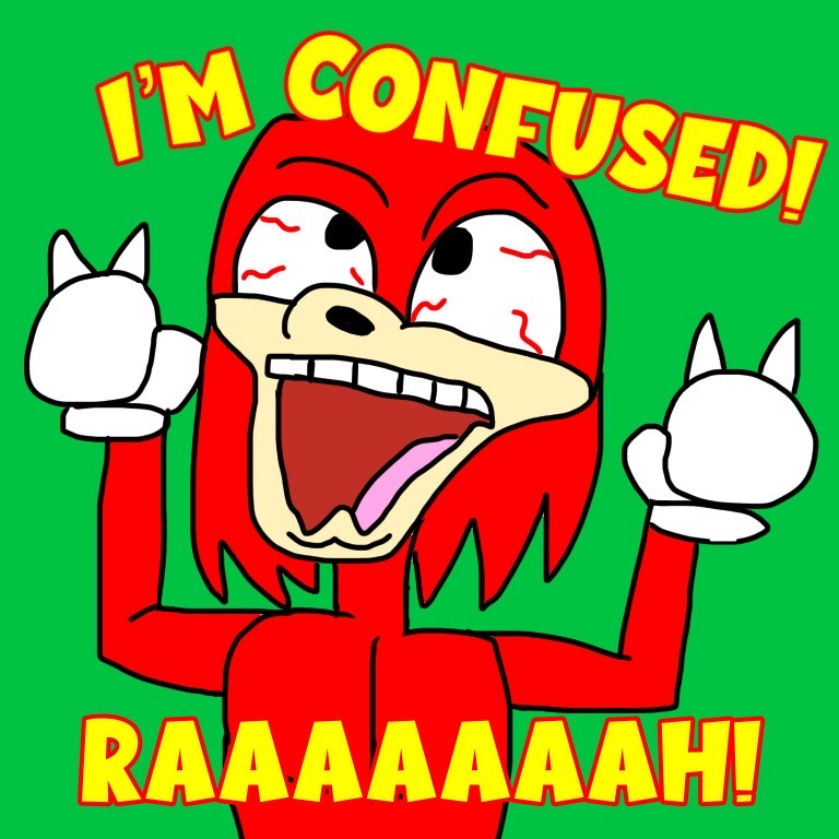 Confused knuckles by tanasweet123 on DeviantArt