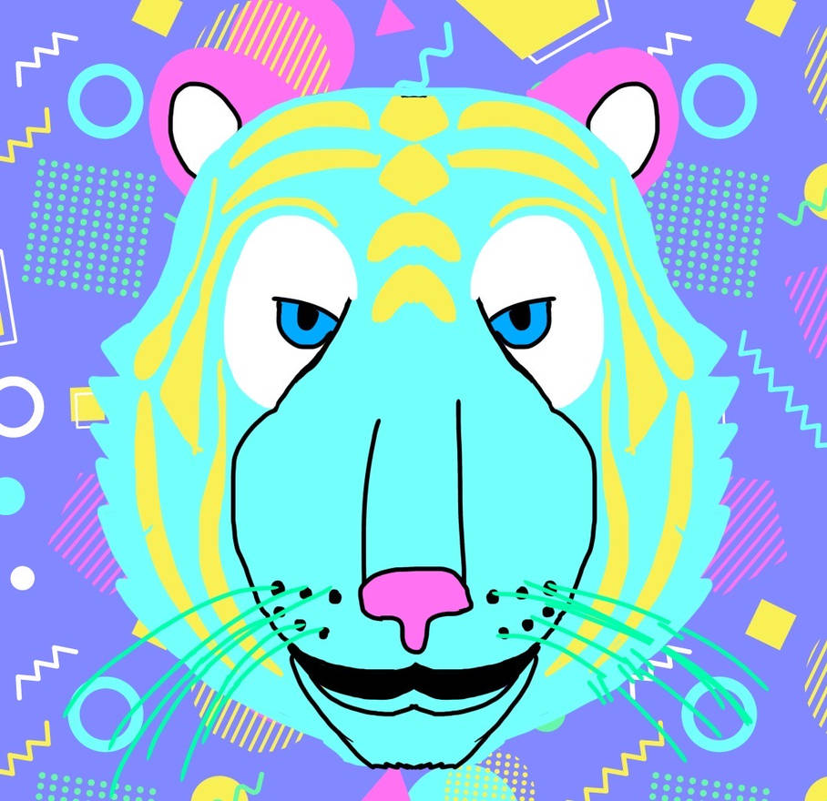 Retro tiger by tanasweet123 on DeviantArt