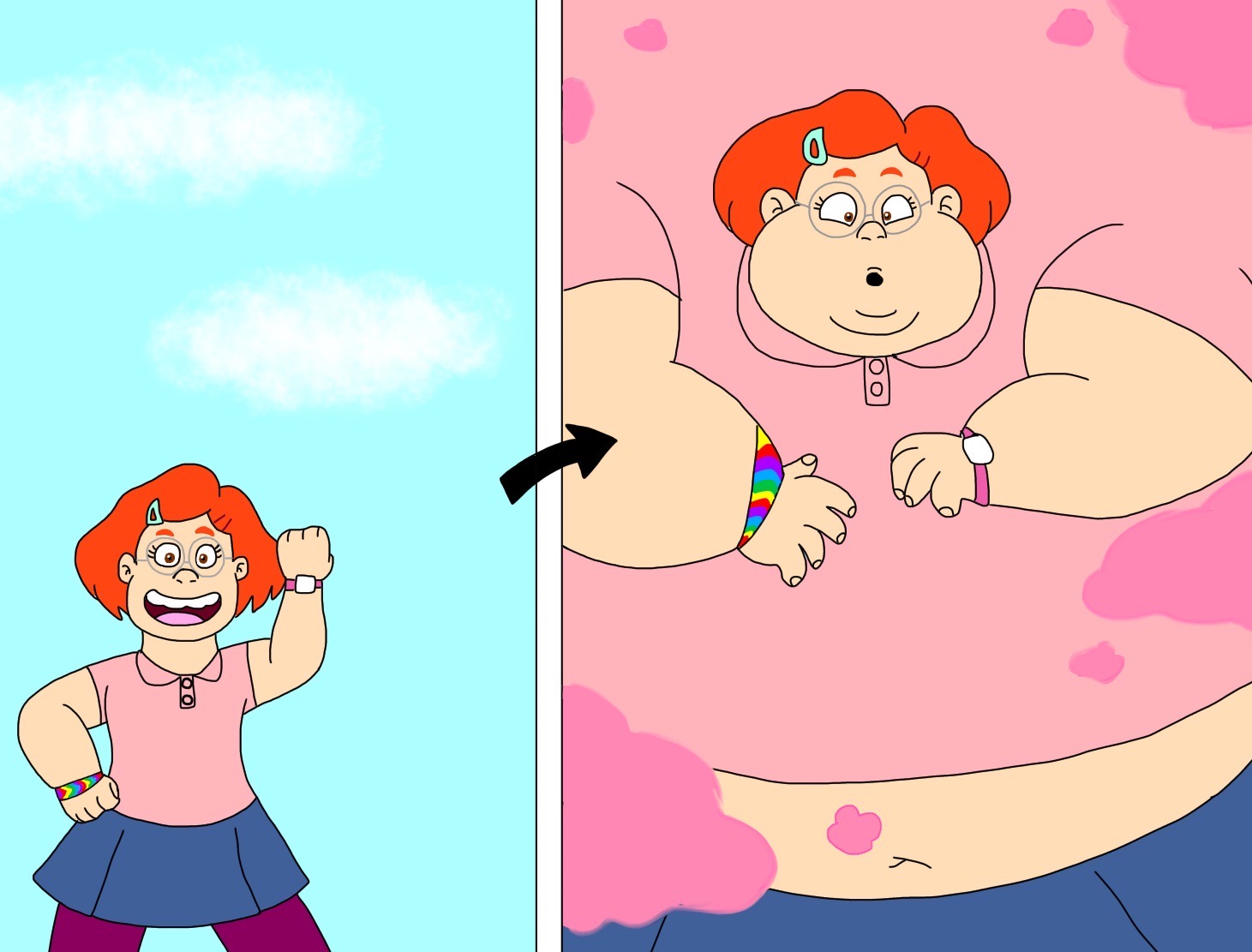 Turn Red Inflation Turning puffy by tanasweet123 on DeviantArt