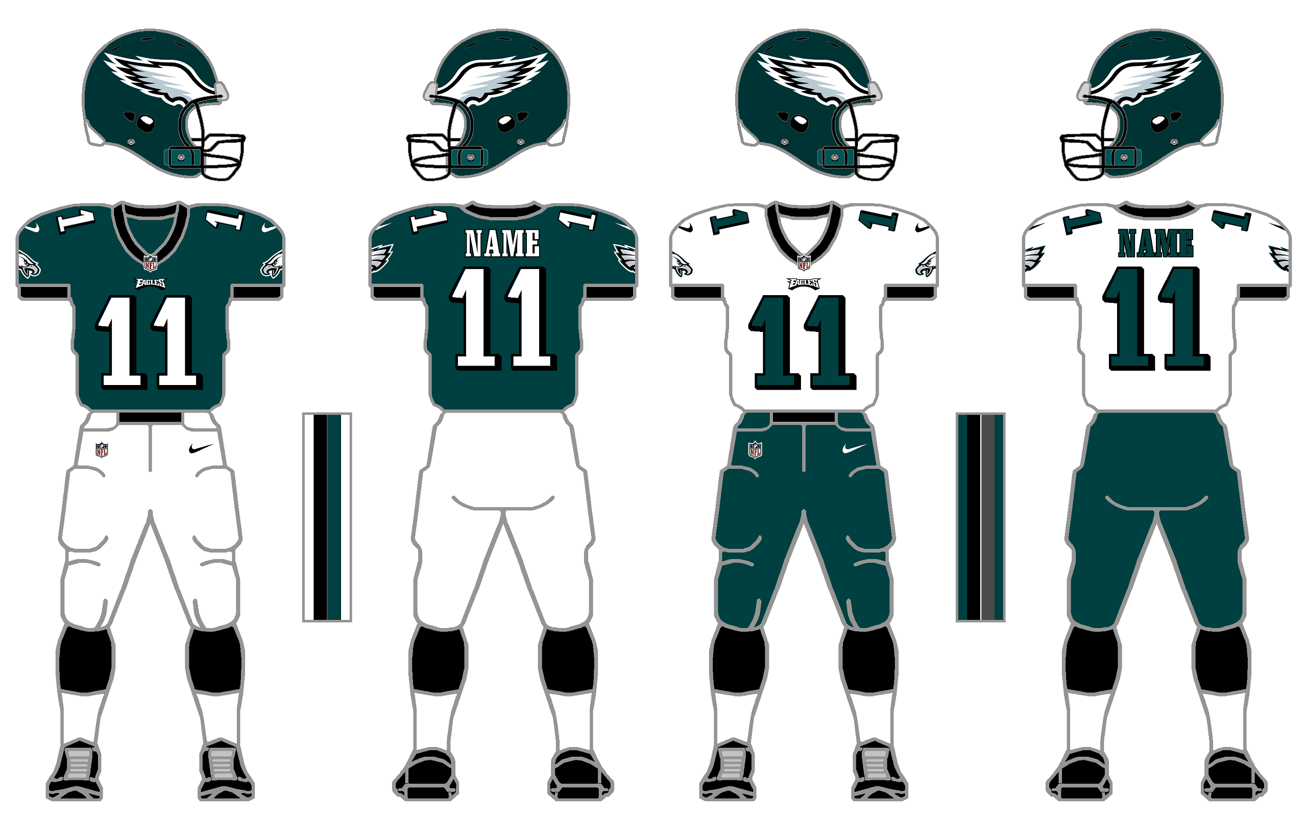 Nike Elite 51 Eagles Uniform Tweak