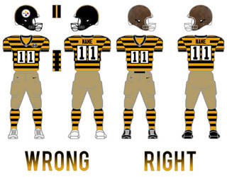 Steelers Retro Uniform Comparison