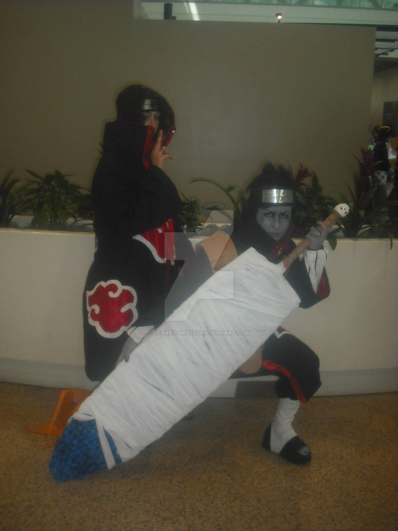 Akatsuki Itachi Uchiha with his partner Kisame by scareygirl15 on ...