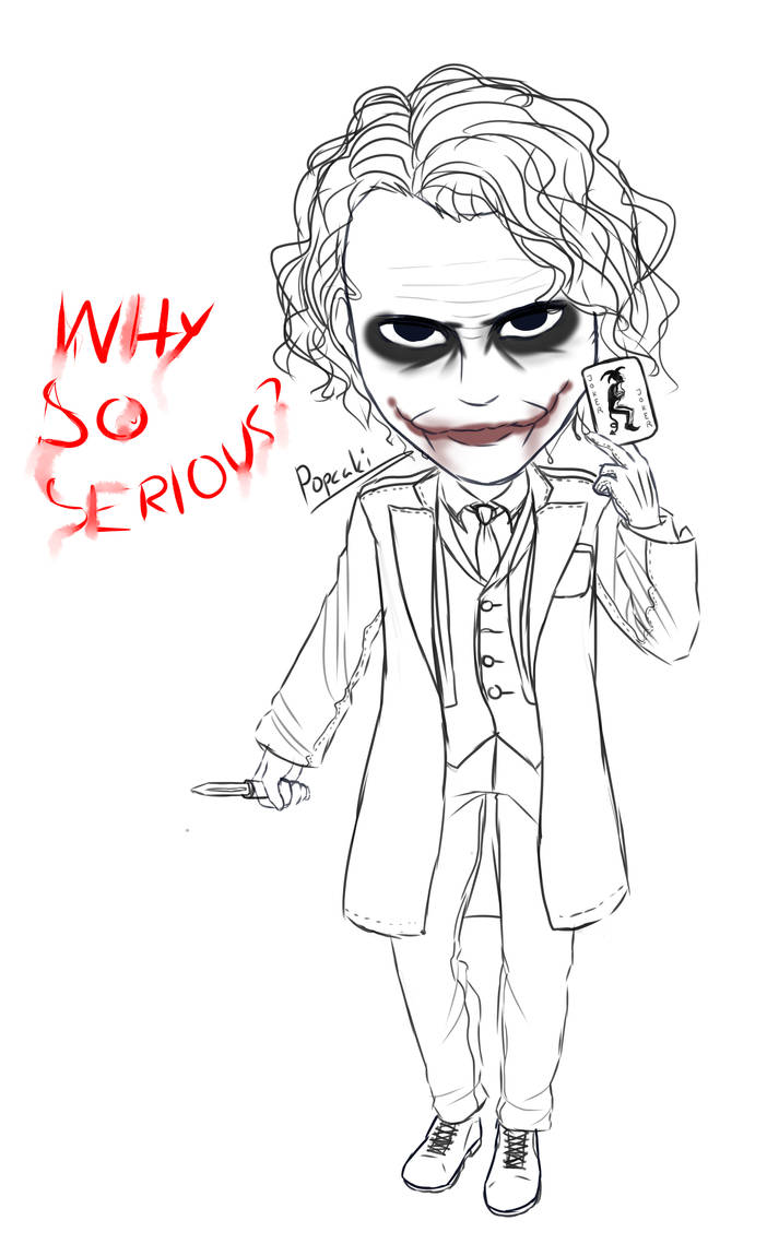 Chibi Joker Sketch By Popcaki On Deviantart