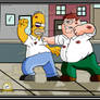 Homer Vs. Peter Dream Fight