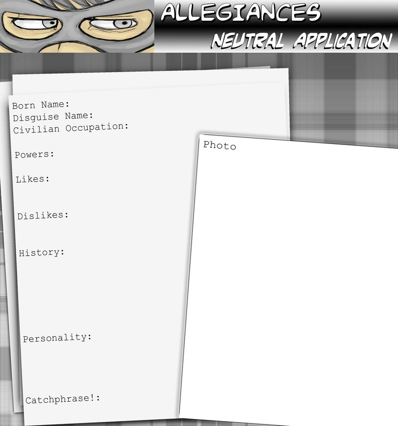 Neutral Application Template by AC-unit on DeviantArt