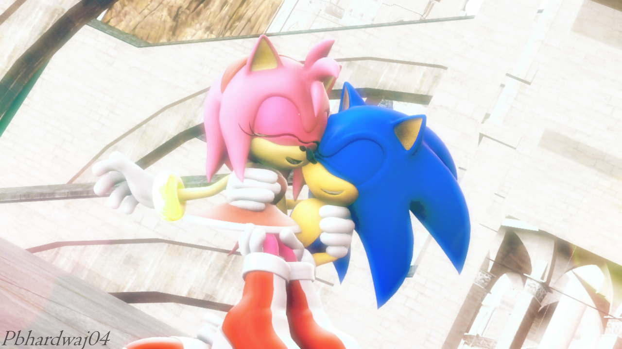 SonAmy kiss (MMD Animation) by Janie7The7Tigress