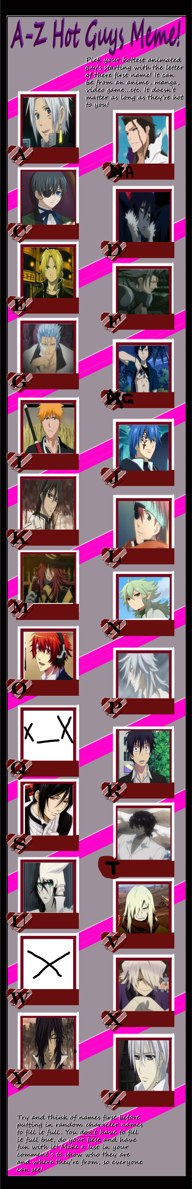 A Z Hot Guys Meme By Yoku sei On DeviantArt a-z-hot-guys-meme-by-yoku-sei-on-deviantart