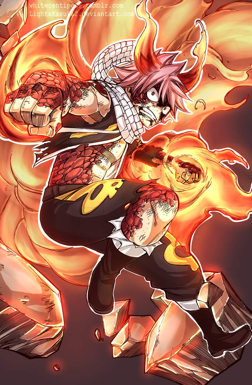 Natsu's Dragon Form by OneColoredLily on DeviantArt