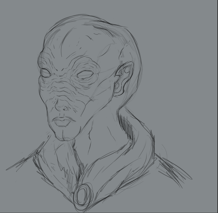 Sci-fi Alien Concept Art Portrait by CalebP1716 on DeviantArt