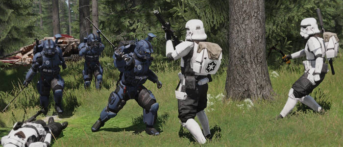 AT-AT Rampages in ARMA 3 Star Wars Mod
