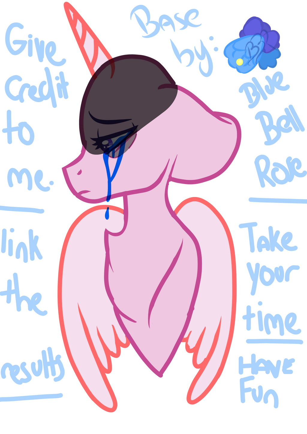 Sad Base #4 by me by SmolEmii on DeviantArt