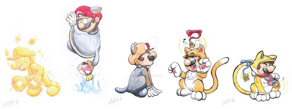 Mario Forms 33-37 by Creation7X24 on DeviantArt
