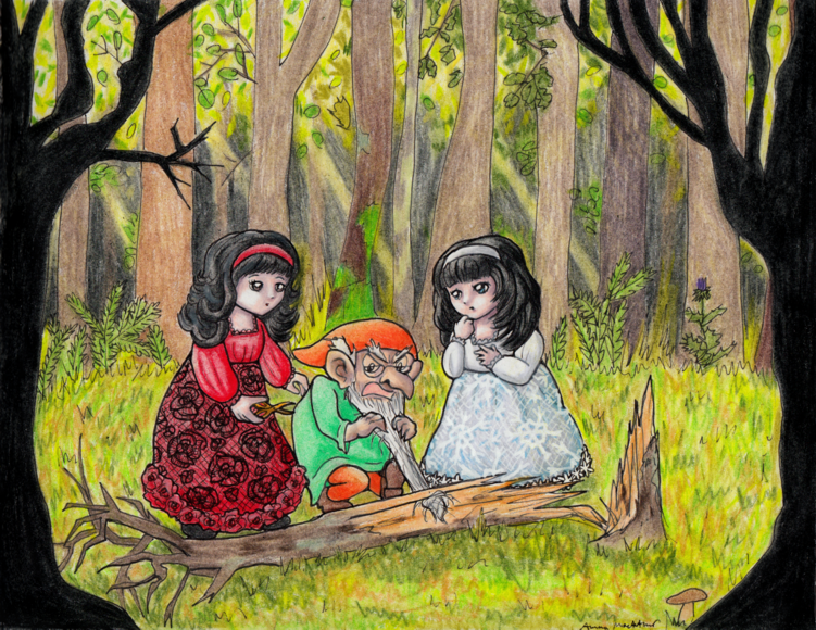 Fairy Tale Border Snow White And Rose Red By Eightcrows On Deviantart Fairy Tale Border Snow White And Rose Red By Eightcrows On Deviantart