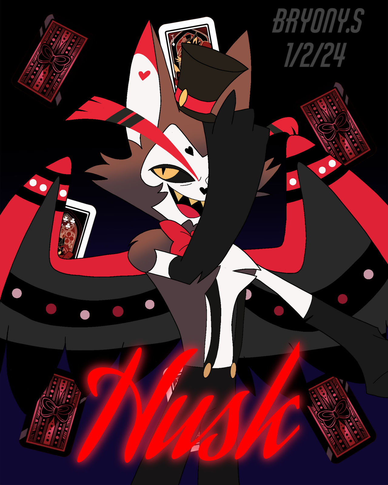 Hazbin Hotel Husk Fanart by BryonySimons on DeviantArt