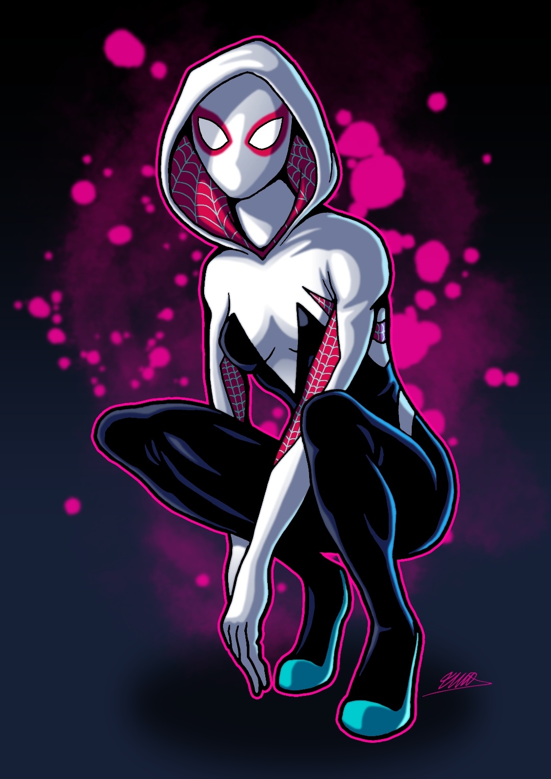 Spider-Gwen by GeorgeTheodorides92 on DeviantArt Spider-Gwen by GeorgeTheodorides92 on DeviantArt