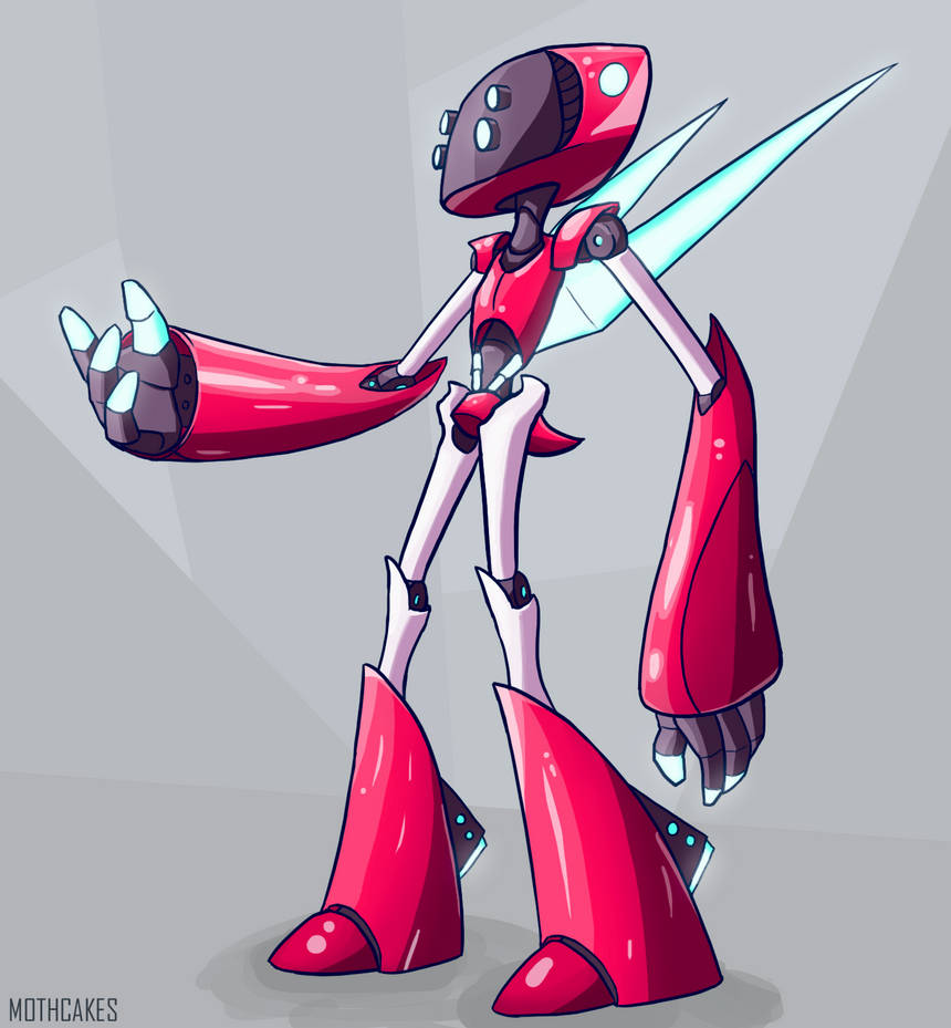 Robomoth Designs Red robo by MothCakes on DeviantArt
