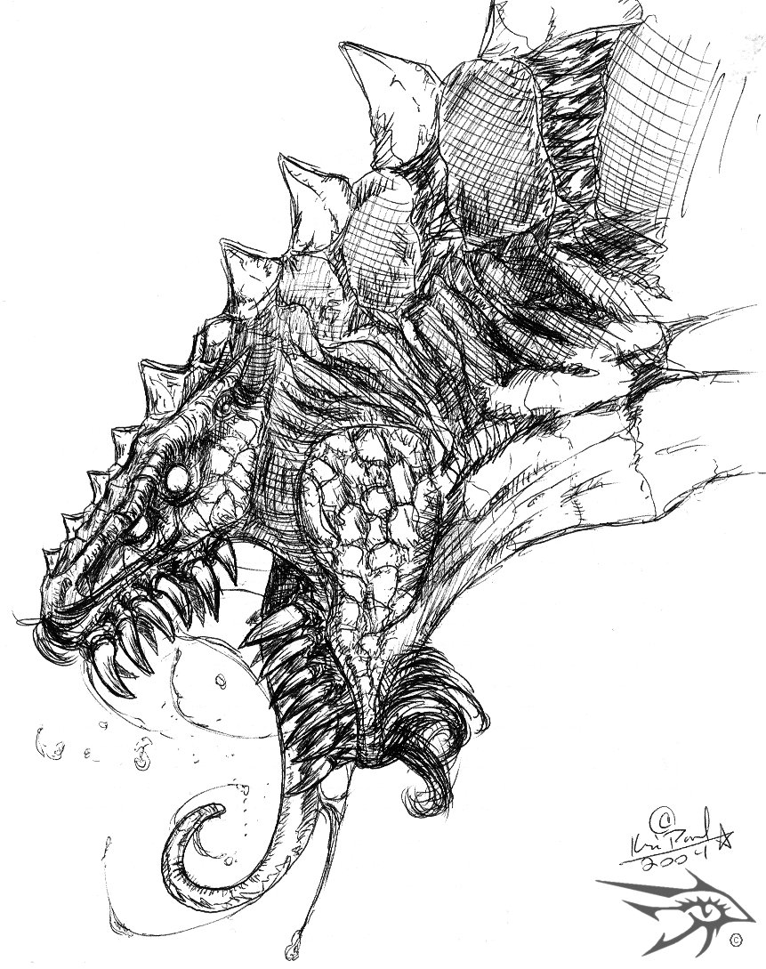 Sketch Series - Dragon 6