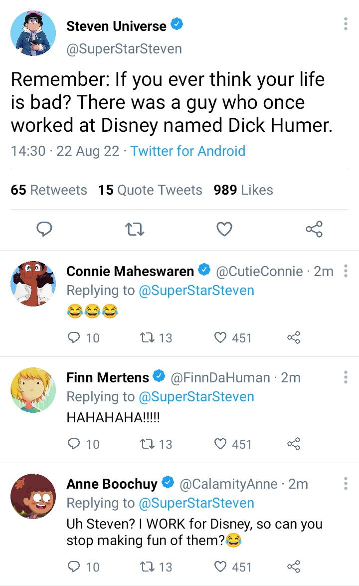 Toon Tweets/Steven's Twitter:Making fun of Disney by animalson1989 on ...