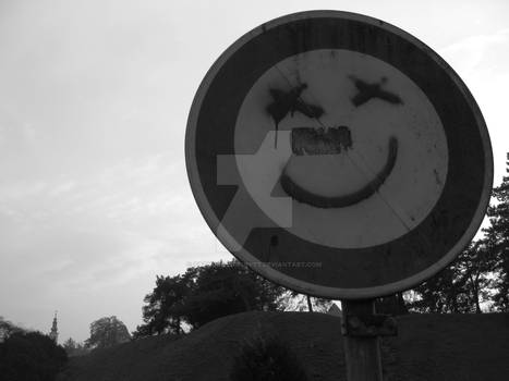 Forbidding but smiling... :)