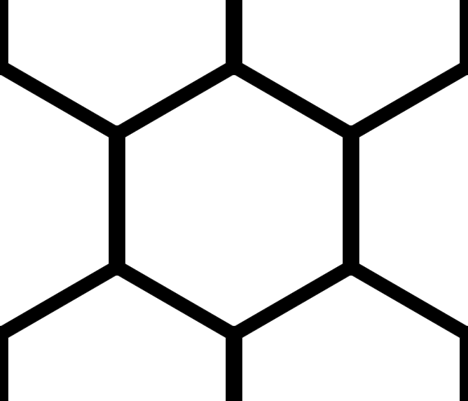 transparent tileable hexagon pattern